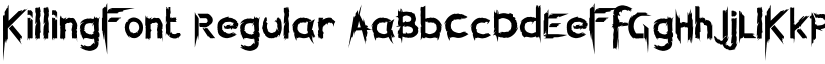 KillingFont Regular font