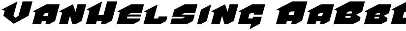 VanHelsing font