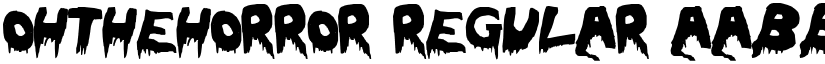 OhTheHorror Regular font