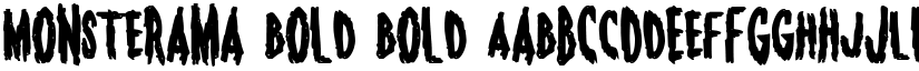 Monsterama Bold Bold font
