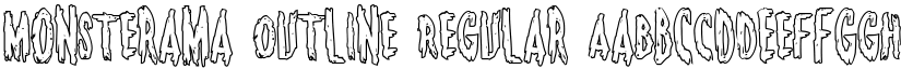 Monsterama Outline Regular font