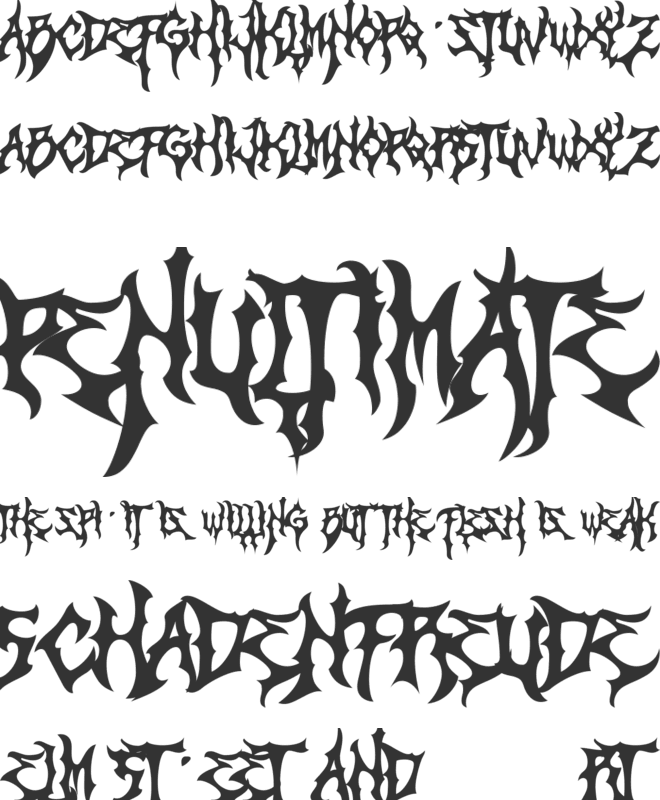 ZAMRUDS font preview