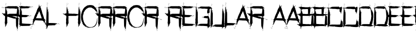 Real Horror Regular font