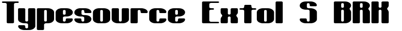 Typesource Extol S BRK font
