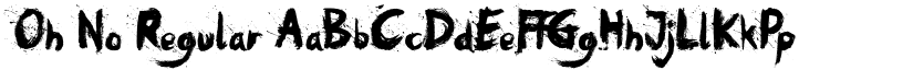 Oh No Regular font