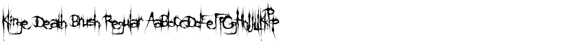 Klinge Death Brush Regular font