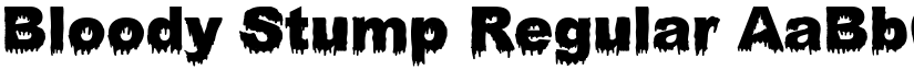 Bloody Stump Regular font