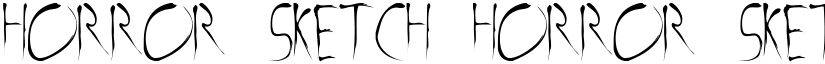 Horror Sketch Horror Sketch font