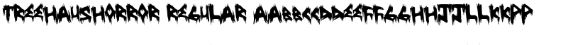 TreehausHorror Regular font