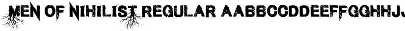 Men of Nihilist Regular font