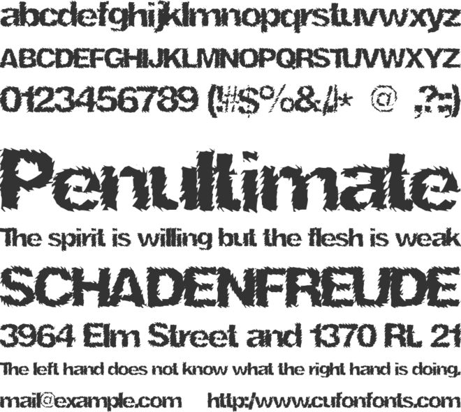 NinjaTurtle font preview