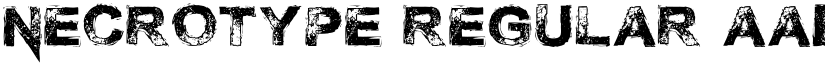 Necrotype Regular font