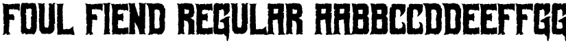 Foul Fiend font download