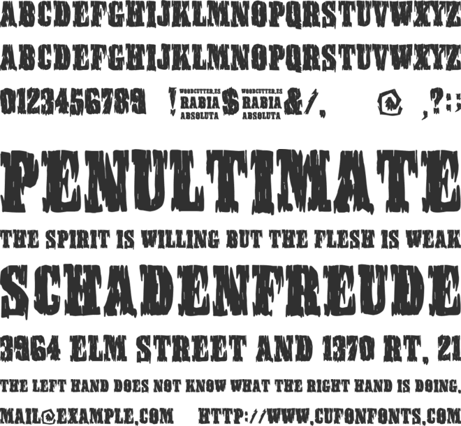 Rabia Absoluta font preview