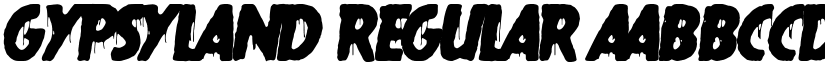 gypsyland Regular font