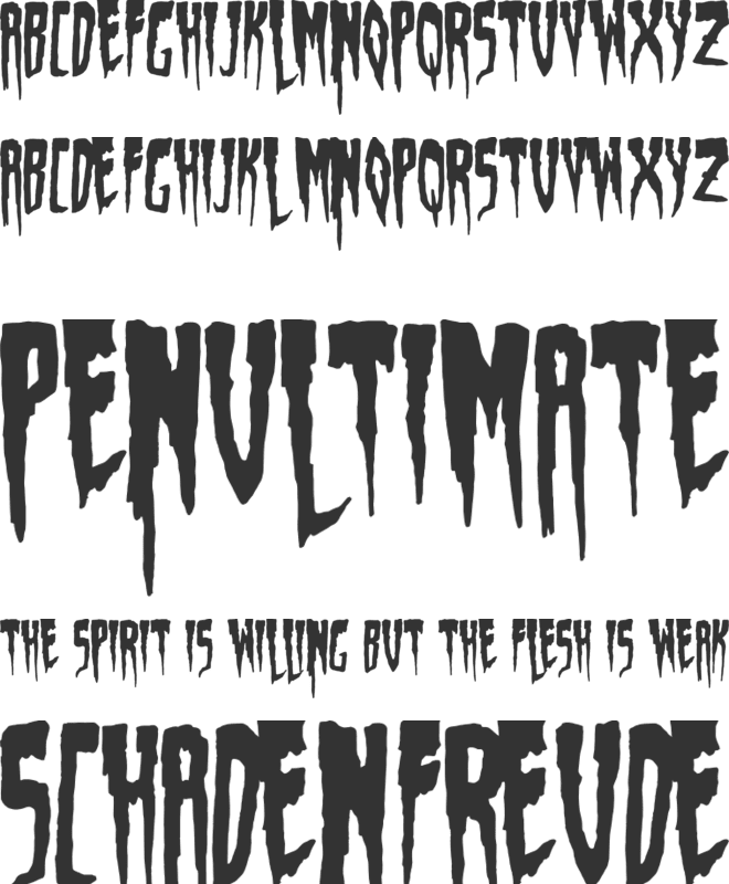 JMH Hallowen 2017 font preview