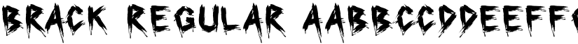 Brack Regular font