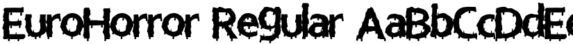EuroHorror Regular font