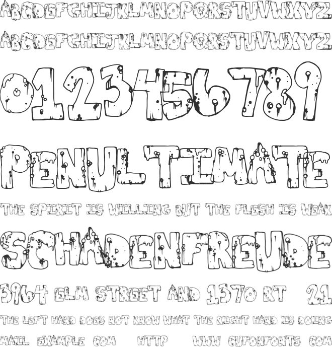 ToxicWaste font preview