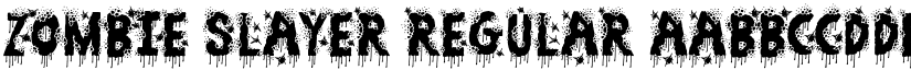 Zombie Slayer Regular font