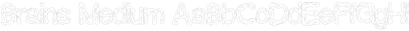 Brains Medium font