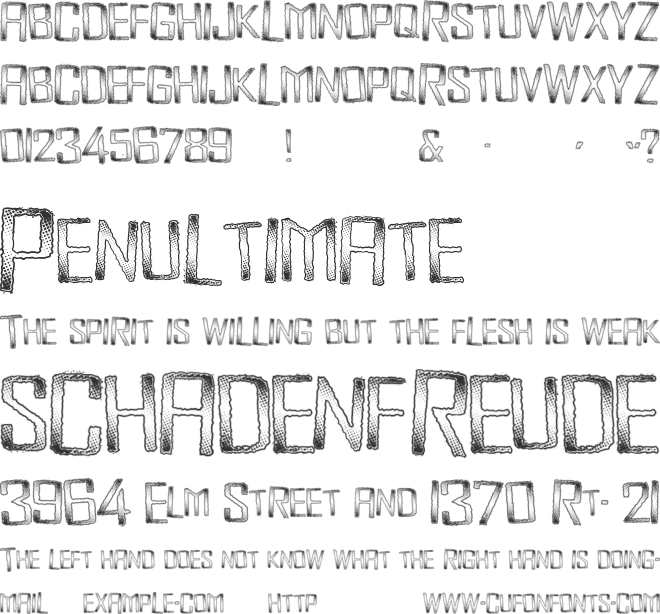 MonsterEnergy font preview