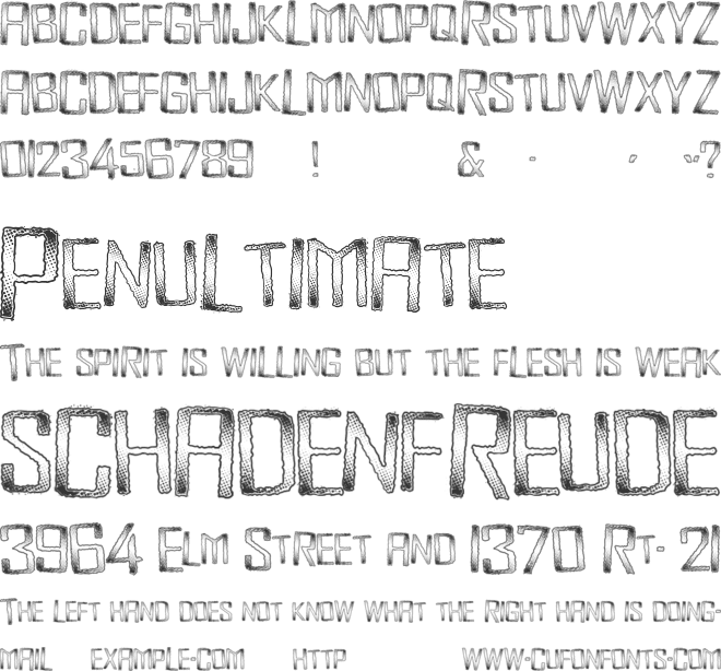 MonsterEnergy font preview