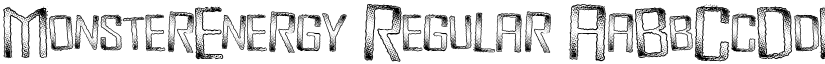 MonsterEnergy Regular font