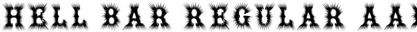Hell Bar Regular font