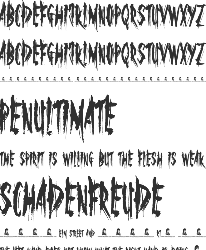 The Others Are Here font preview