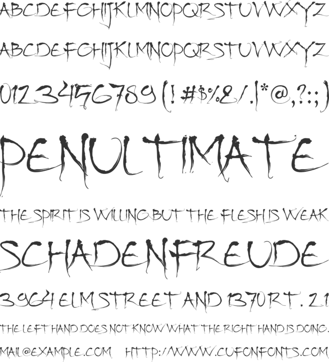 Bajhera font preview