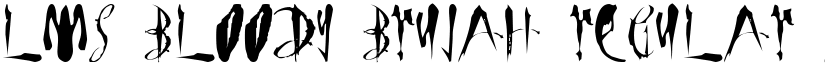 LMS Bloody Brujah Regular font