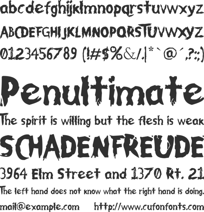 Family font preview