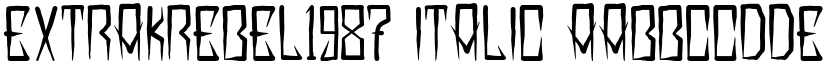 EXTRAKREBEL1987 font download