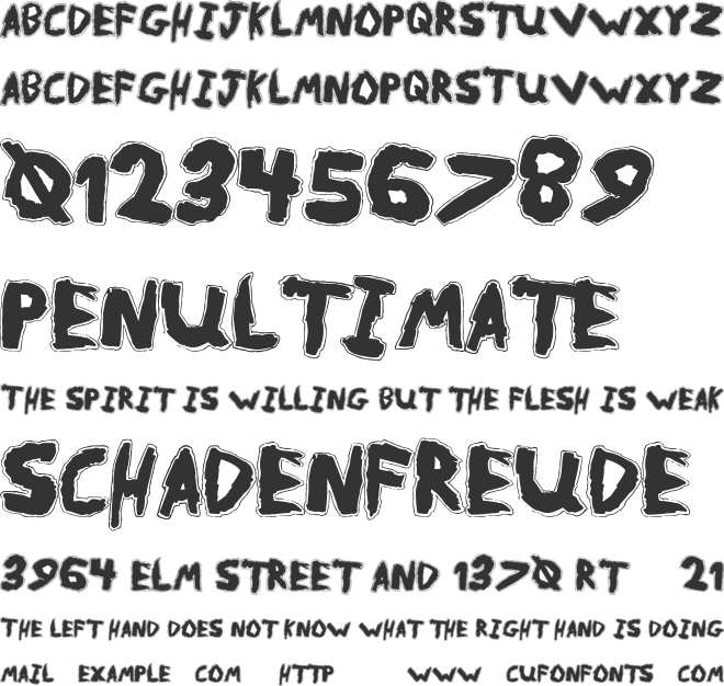 MetalReason font preview