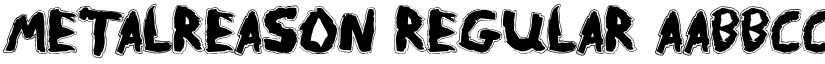 MetalReason Regular font