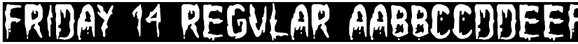 Friday 14 Regular font