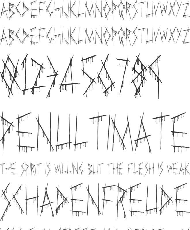 Slasha font preview