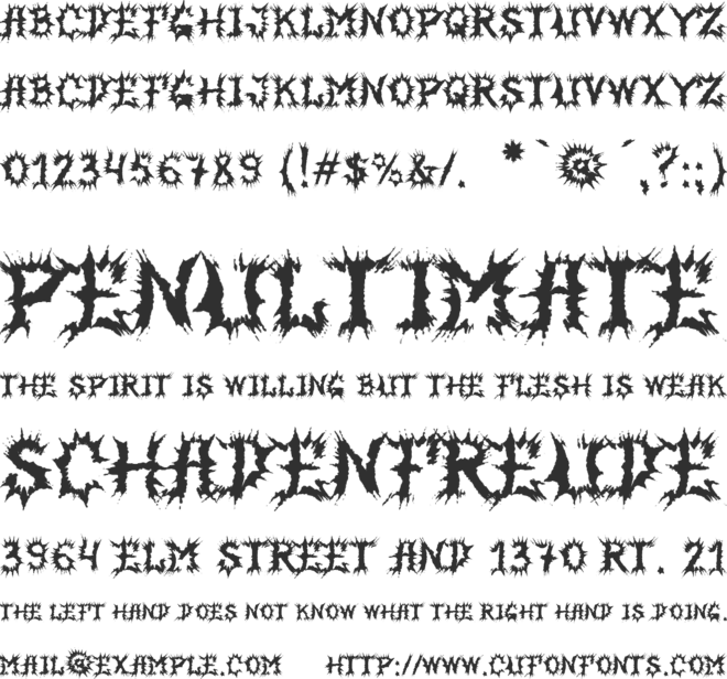 MB-HorrorHouse font preview