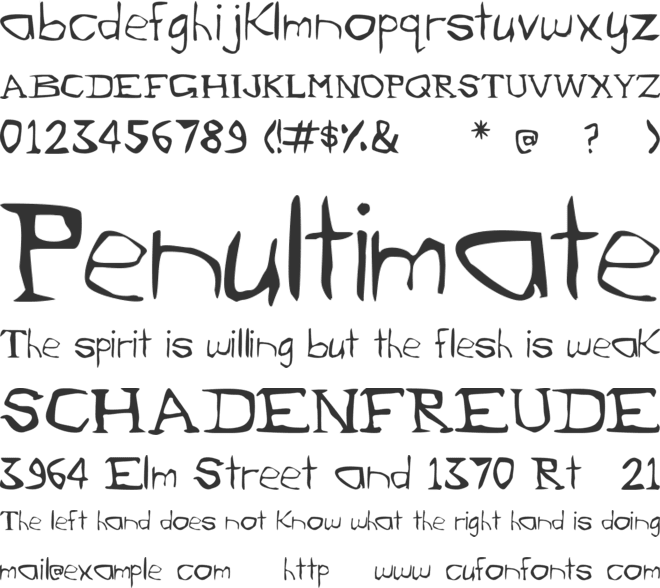 Evil Bunny font preview