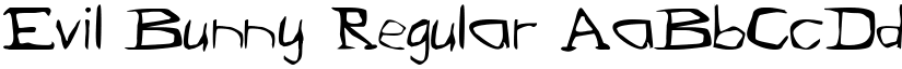 Evil Bunny Regular font