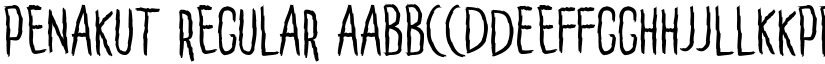 Penakut Regular font