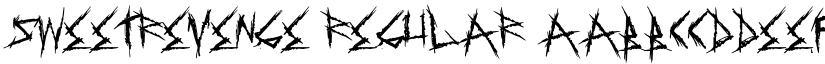 SweetRevenge Regular font