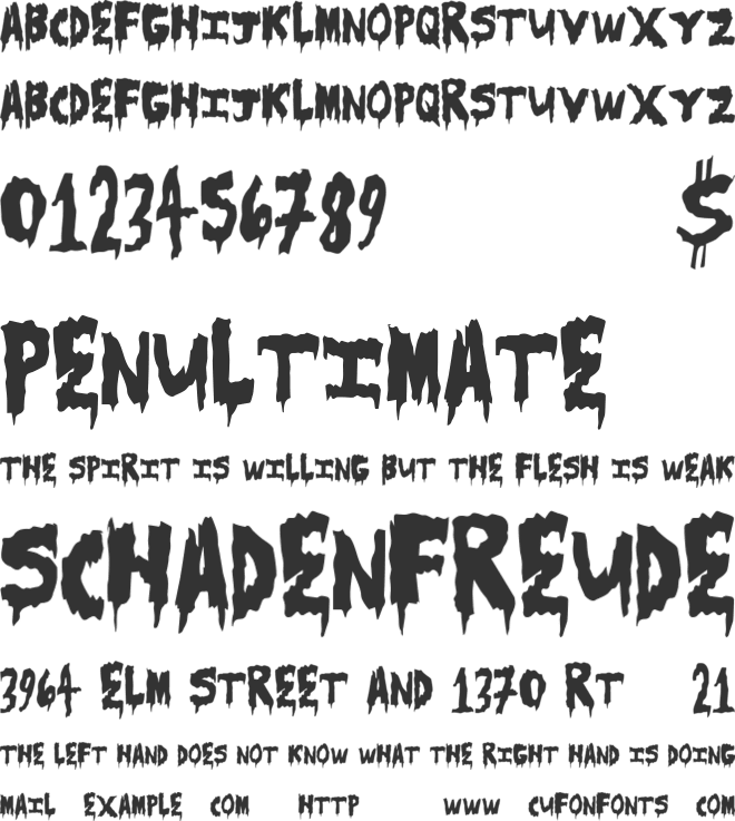 ScareCamp font preview