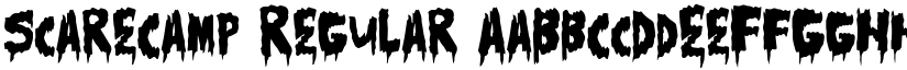 ScareCamp Regular font