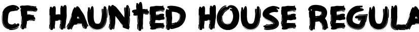 CF Haunted House Regular font