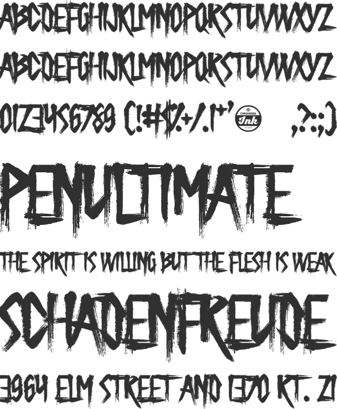 Butcher the Baker font preview