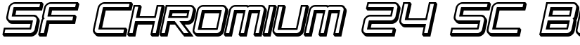 SF Chromium 24 SC Bold Oblique font
