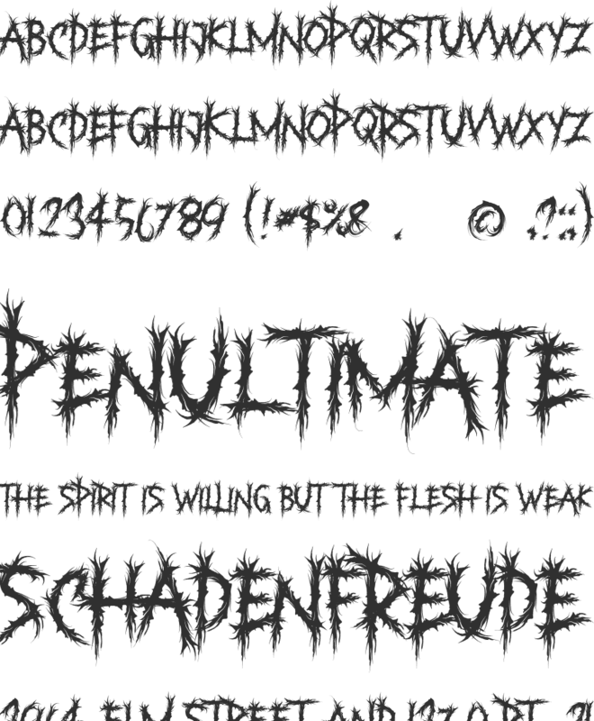 Ruthless font preview