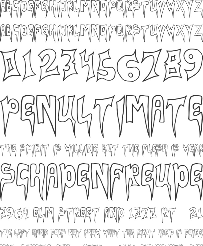 VARIZEZ font preview